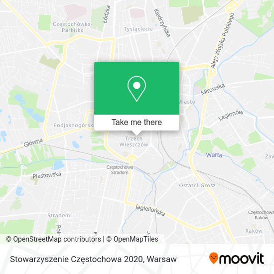 Stowarzyszenie Częstochowa 2020 map