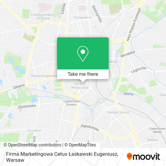 Firma Marketingowa Cetus Łaskawski Eugeniusz map