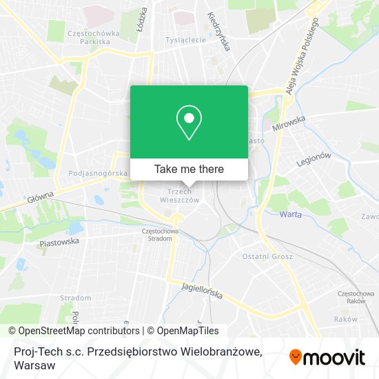 Proj-Tech s.c. Przedsiębiorstwo Wielobranżowe map