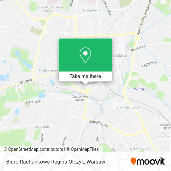 Карта Biuro Rachunkowe Regina Olczyk