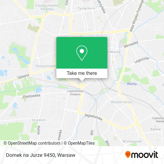 Domek na Jurze 9450 map