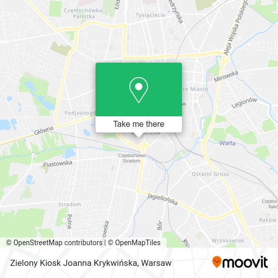 Zielony Kiosk Joanna Krykwińska map