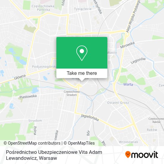 Pośrednictwo Ubezpieczeniowe Vita Adam Lewandowicz map