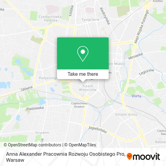 Карта Anna Alexander Pracownia Rozwoju Osobistego Pro