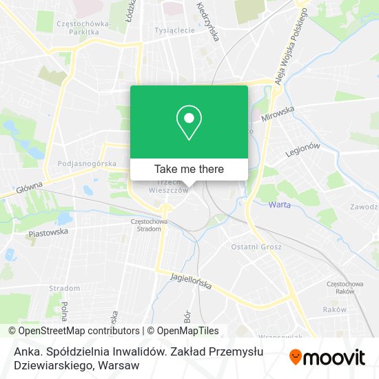 Anka. Spółdzielnia Inwalidów. Zakład Przemysłu Dziewiarskiego map