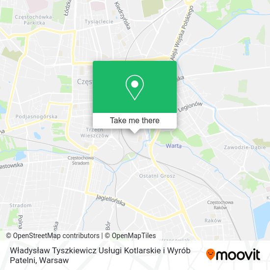 Władysław Tyszkiewicz Usługi Kotlarskie i Wyrób Patelni map