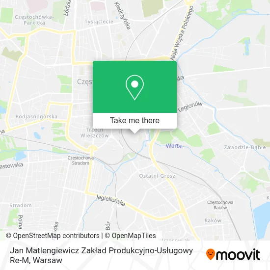 Карта Jan Matlengiewicz Zakład Produkcyjno-Usługowy Re-M