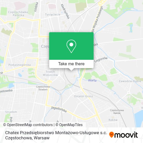 Chatex Przedsiębiorstwo Montażowo-Usługowe s.c. Częstochowa map