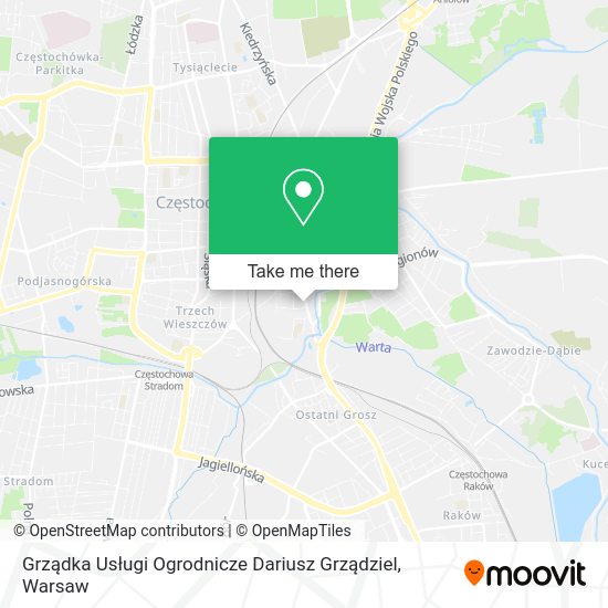 Grządka Usługi Ogrodnicze Dariusz Grządziel map