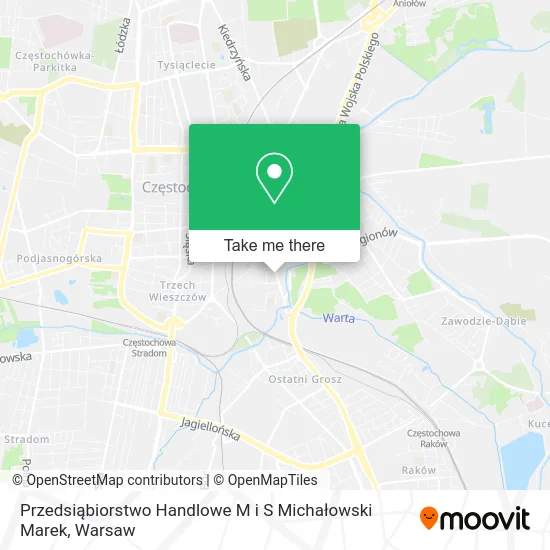 Карта Przedsiąbiorstwo Handlowe M i S Michałowski Marek