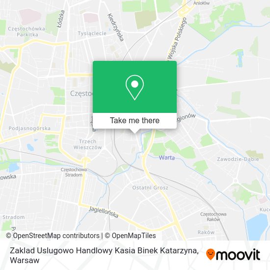 Zaklad Uslugowo Handlowy Kasia Binek Katarzyna map