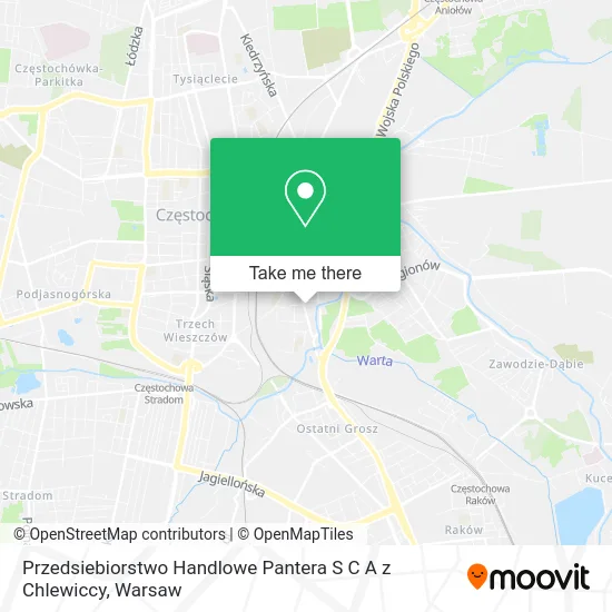 Карта Przedsiebiorstwo Handlowe Pantera S C A z Chlewiccy