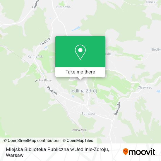 Miejska Biblioteka Publiczna w Jedlinie-Zdroju map