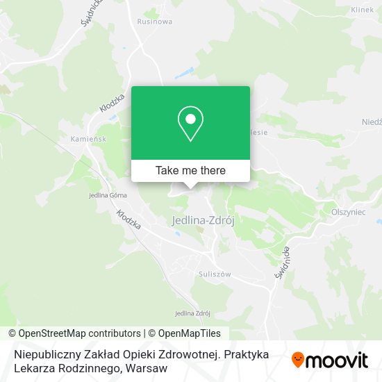 Niepubliczny Zakład Opieki Zdrowotnej. Praktyka Lekarza Rodzinnego map