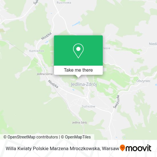 Willa Kwiaty Polskie Marzena Mroczkowska map