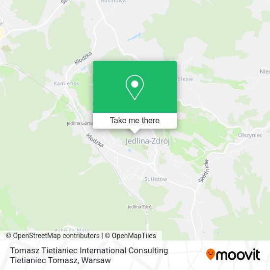 Tomasz Tietianiec International Consulting Tietianiec Tomasz map