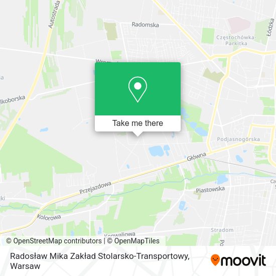 Radosław Mika Zakład Stolarsko-Transportowy map