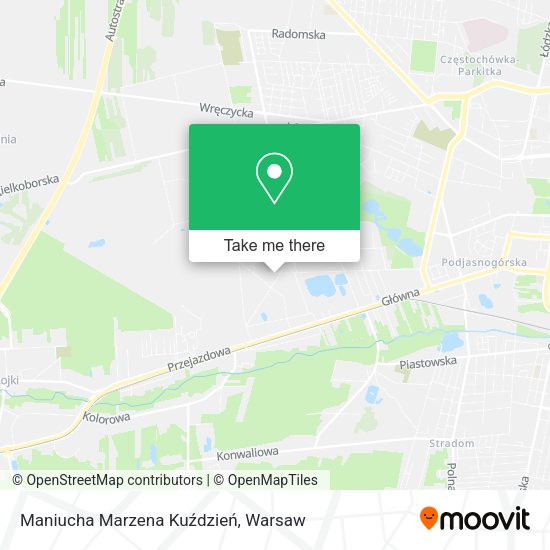 Maniucha Marzena Kuździeń map