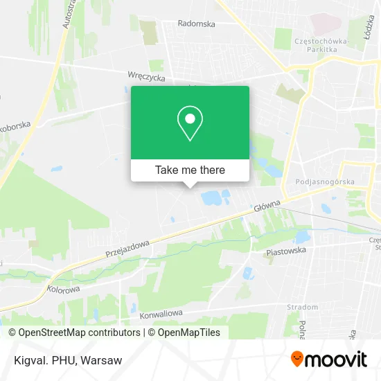 Карта Kigval. PHU