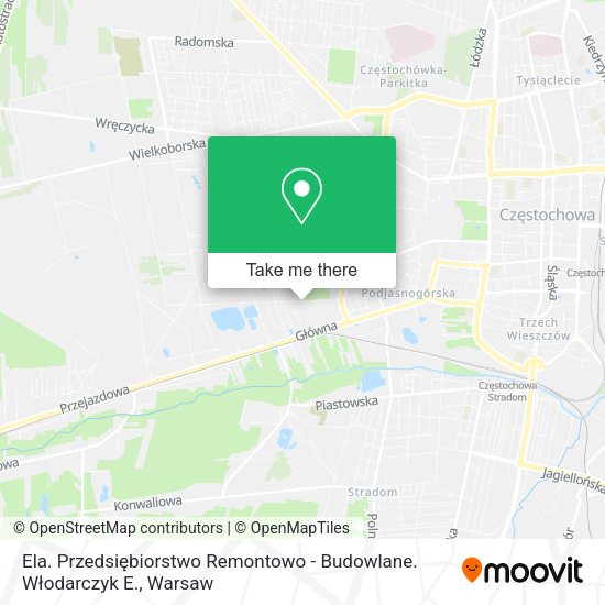 Ela. Przedsiębiorstwo Remontowo - Budowlane. Włodarczyk E. map