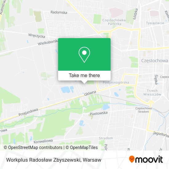 Workplus Radosław Zbyszewski map