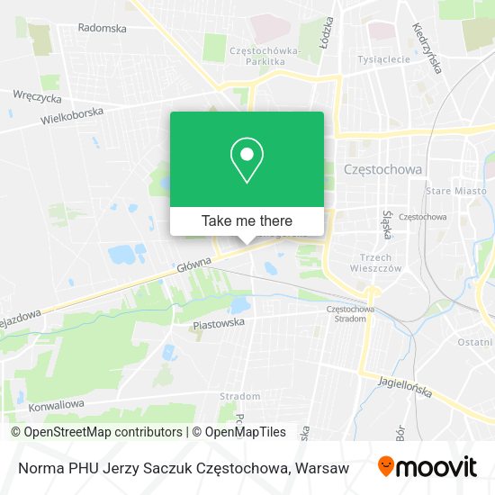 Norma PHU Jerzy Saczuk Częstochowa map