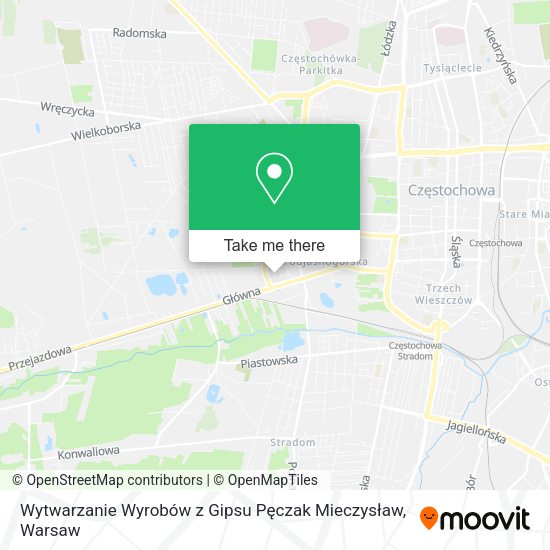 Wytwarzanie Wyrobów z Gipsu Pęczak Mieczysław map