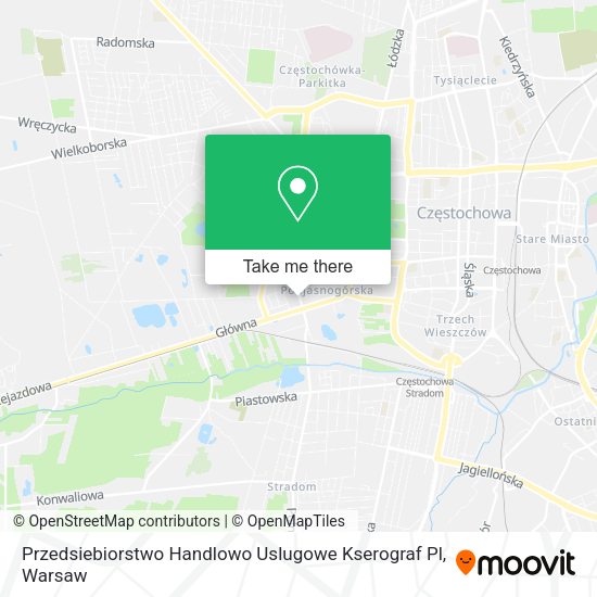 Przedsiebiorstwo Handlowo Uslugowe Kserograf Pl map