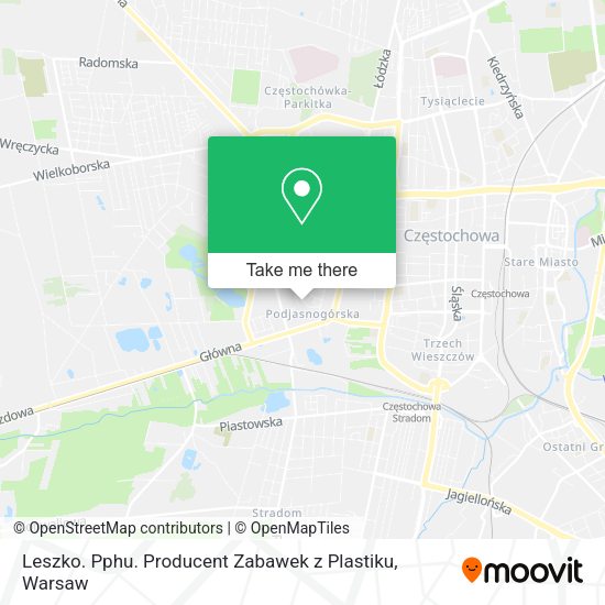 Leszko. Pphu. Producent Zabawek z Plastiku map