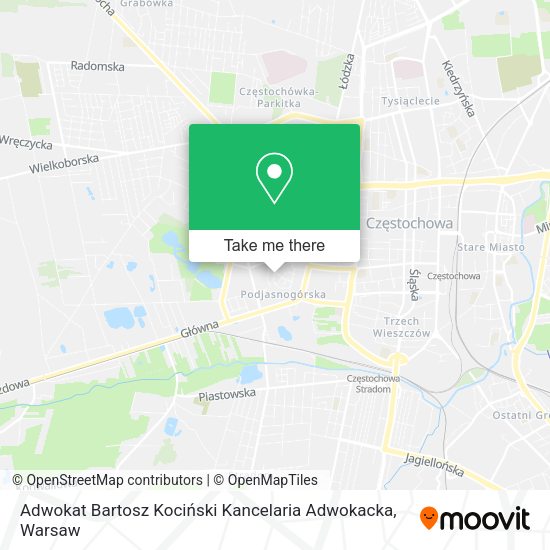 Adwokat Bartosz Kociński Kancelaria Adwokacka map