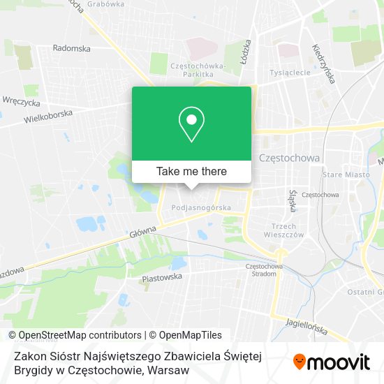 Zakon Sióstr Najświętszego Zbawiciela Świętej Brygidy w Częstochowie map