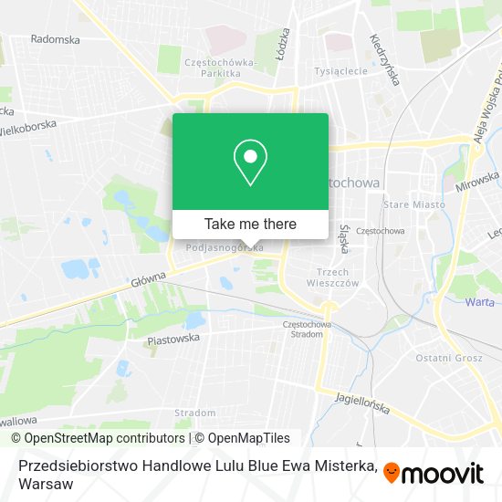 Przedsiebiorstwo Handlowe Lulu Blue Ewa Misterka map