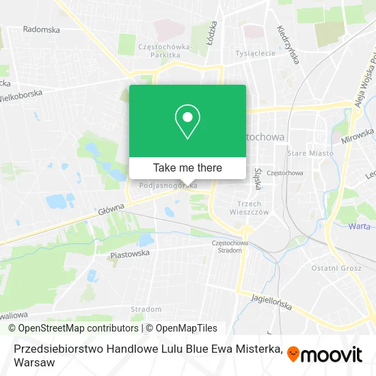 Przedsiebiorstwo Handlowe Lulu Blue Ewa Misterka map