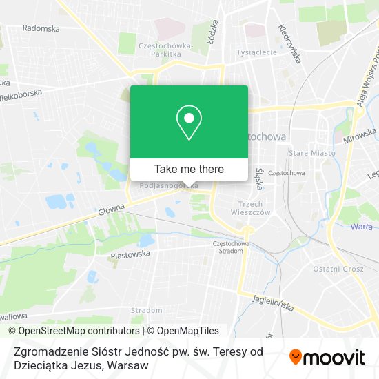 Zgromadzenie Sióstr Jedność pw. św. Teresy od Dzieciątka Jezus map