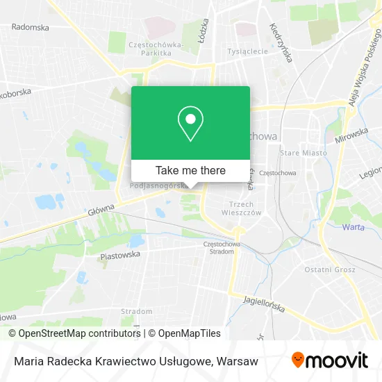 Карта Maria Radecka Krawiectwo Usługowe