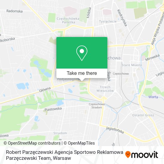 Robert Parzęczewski Agencja Sportowo Reklamowa Parzęczewski Team map