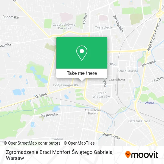 Карта Zgromadzenie Braci Monfort Świętego Gabriela