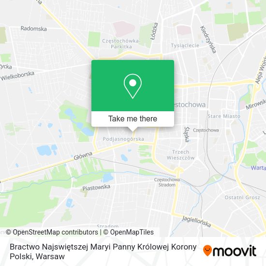 Bractwo Najswiętszej Maryi Panny Królowej Korony Polski map