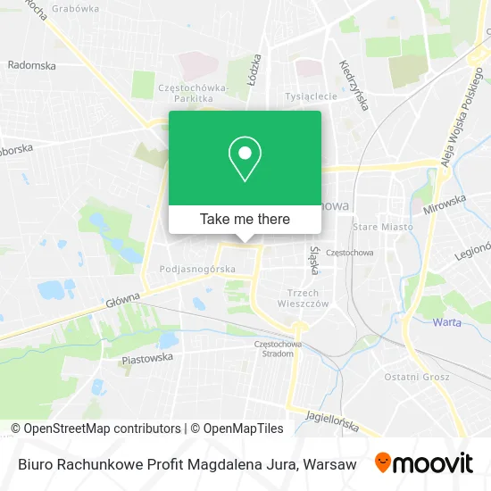 Карта Biuro Rachunkowe Profit Magdalena Jura