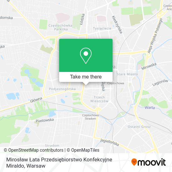 Mirosław Łata Przedsiębiorstwo Konfekcyjne Miraldo map