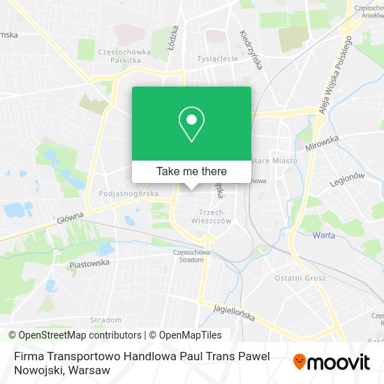 Firma Transportowo Handlowa Paul Trans Pawel Nowojski map