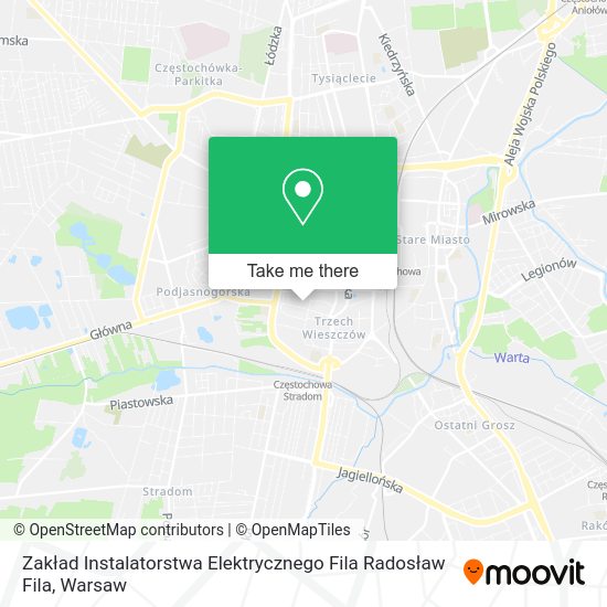 Zakład Instalatorstwa Elektrycznego Fila Radosław Fila map