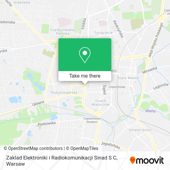 Zaklad Elektroniki i Radiokomunikacji Sinad S C map