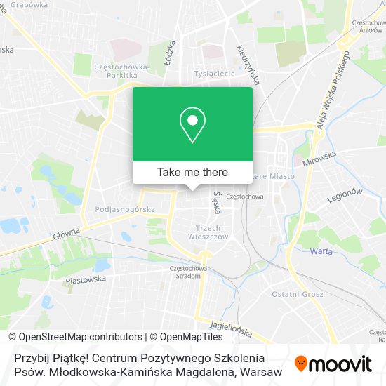 Przybij Piątkę! Centrum Pozytywnego Szkolenia Psów. Młodkowska-Kamińska Magdalena map