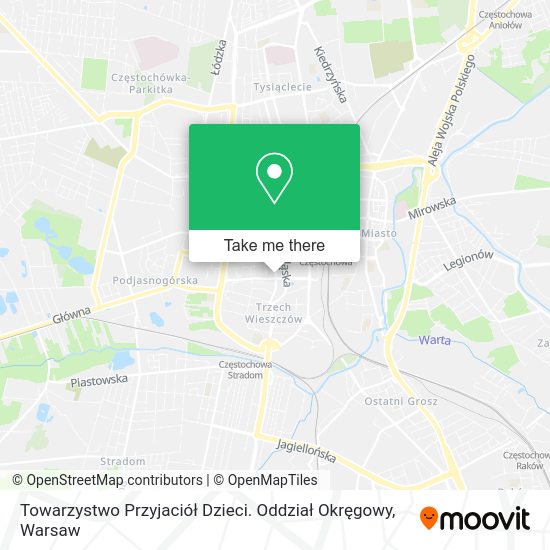 Towarzystwo Przyjaciół Dzieci. Oddział Okręgowy map