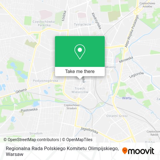 Regionalna Rada Polskiego Komitetu Olimpijskiego map