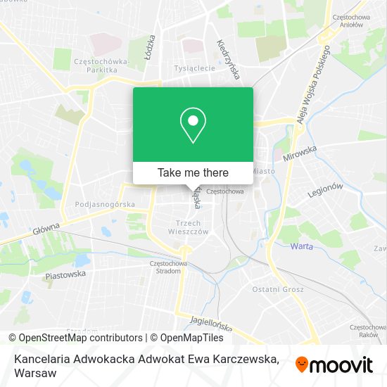 Карта Kancelaria Adwokacka Adwokat Ewa Karczewska