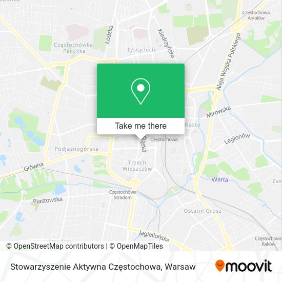 Stowarzyszenie Aktywna Częstochowa map