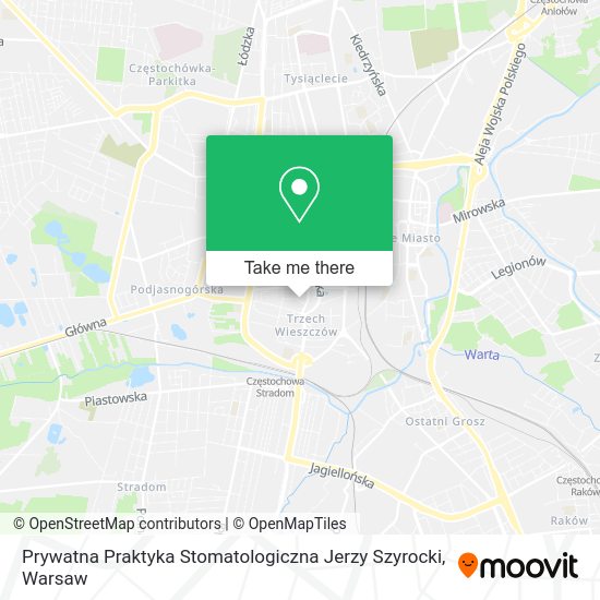 Prywatna Praktyka Stomatologiczna Jerzy Szyrocki map