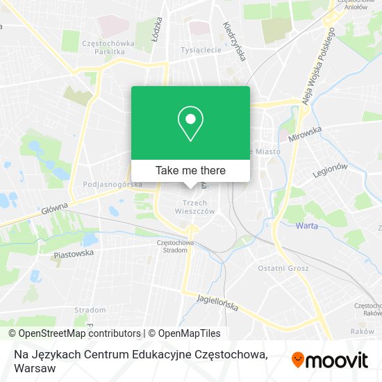 Na Językach Centrum Edukacyjne Częstochowa map